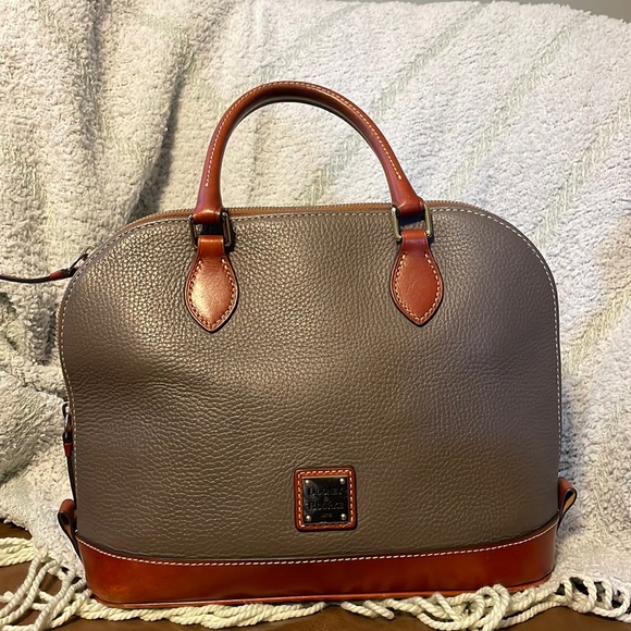 Dooney & Bourke Handbags - Dooney & Bourke Pebble Leather Zip Zip Satchel